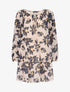 Robe trapèze à imprimé fleurs d&