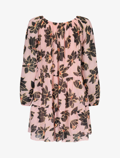 Robe trapèze à imprimé fleurs d&