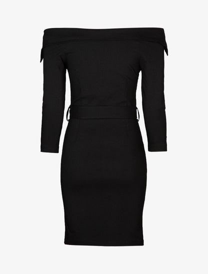 Robe fourreau zippée - noir - 2