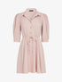 Robe patineuse à boutons contrastants - rose - 3