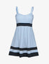 Robe rayée à bandes contrastantes - marine - 3