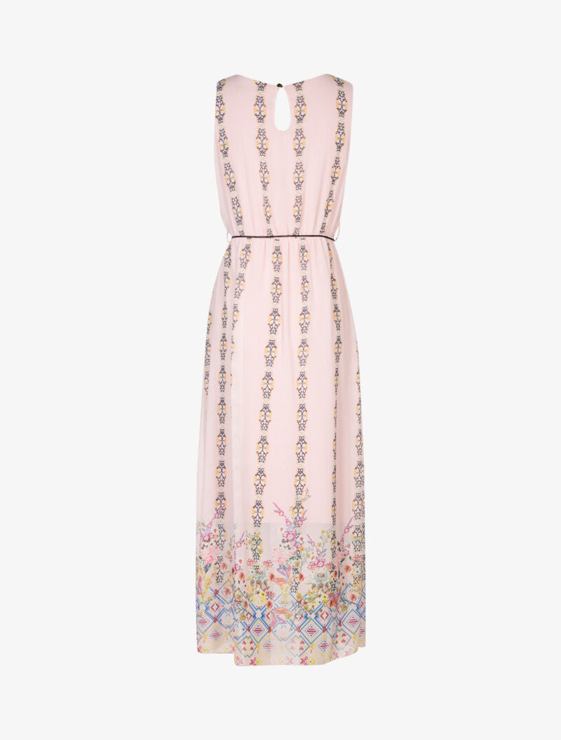 Robe à imprimés style baroque - rose - 2