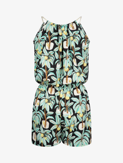 Combishort à imprimé cocotiers - noir - 3