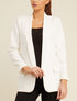 Blazer ouvert à fausses poches - ecru - 1