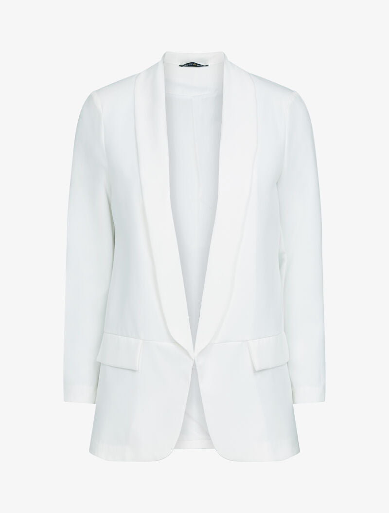 Blazer ouvert à fausses poches - ecru - 2