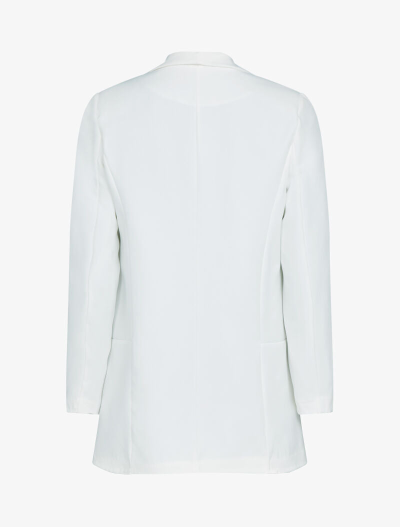Blazer ouvert à fausses poches - ecru - 3