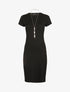 Robe t-shirt ajustée - noir - 1