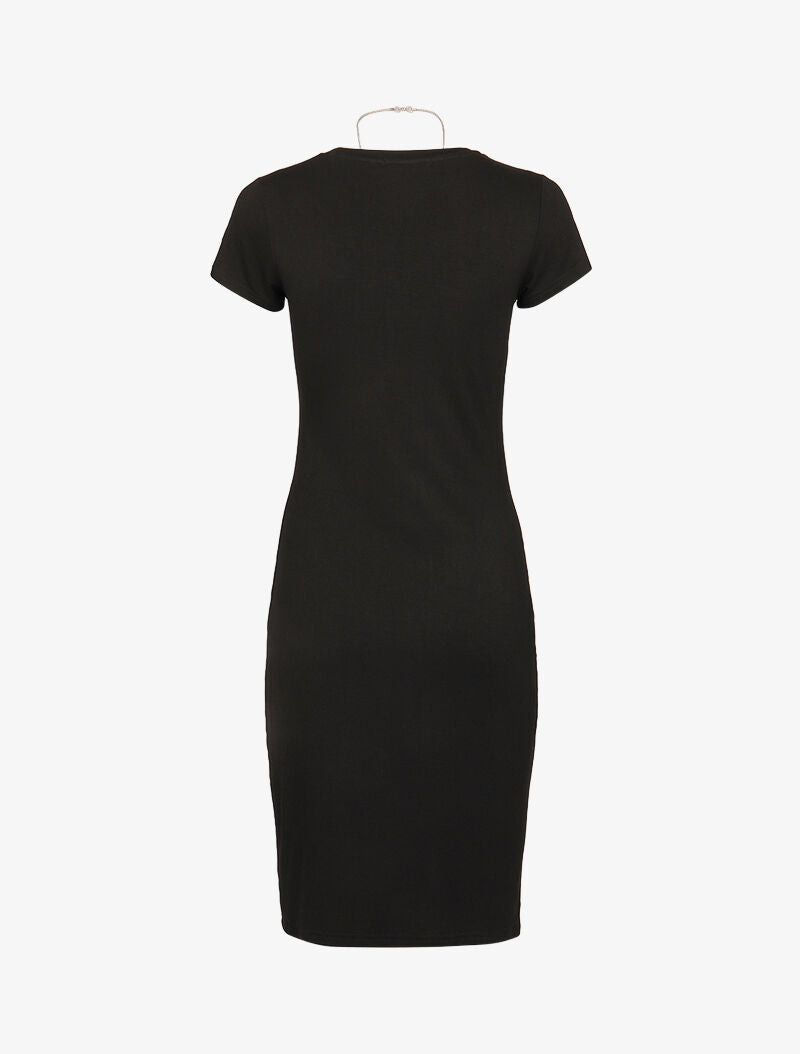 Robe t-shirt ajustée - noir - 2