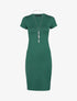 Robe t-shirt ajustée - vert bouteille - 3
