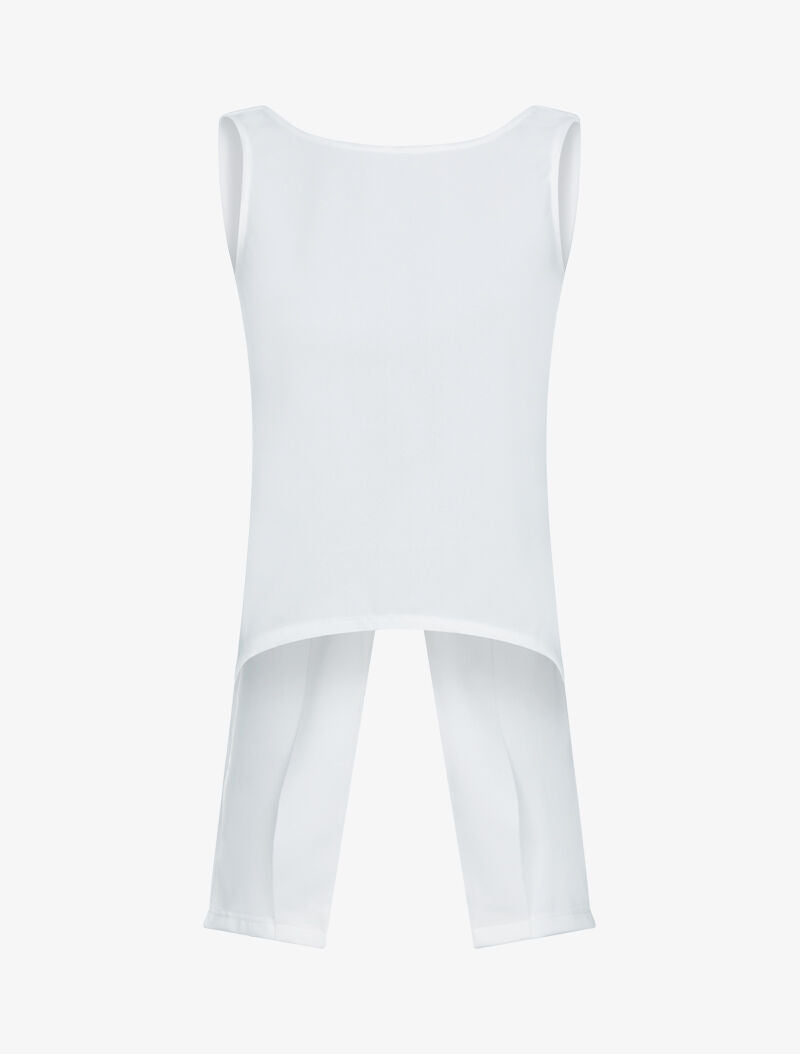 Top à dos style gilet - blanc - 3
