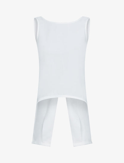 Top à dos style gilet - blanc - 3