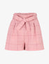 Mini short à imprimé carreaux - rose - 1