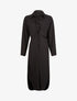 Robe chemise à pans boutonnés - noir - 3