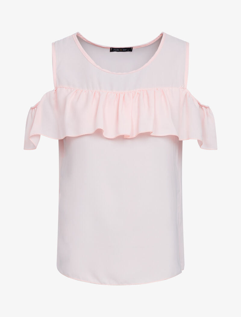 Body Blouse Molly Bracken Kaki/Beige Panthère - Matière Voile Et Paillettes Aux Épaules - Taille L