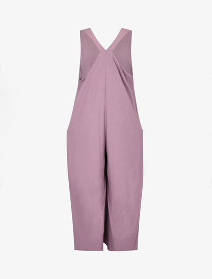 Combinaison 7/8 côtelée - lilas