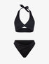 Bikini à effet torsadé - noir - 3