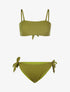 Bikini brassière côtelé - kaki - 3