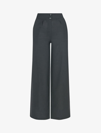 Pantalon coupe droite ample - noir - 1
