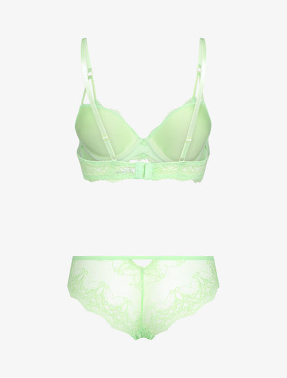 Ensemble en dentelle baroque - vert menthe - 2