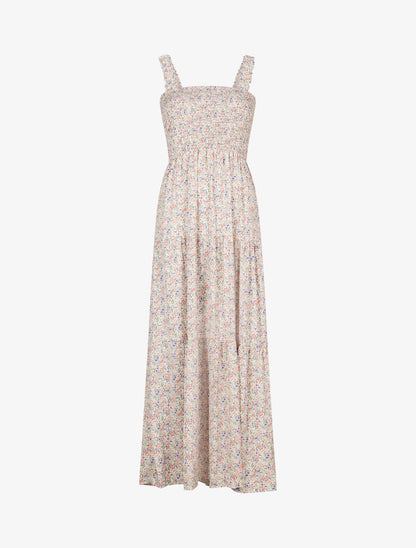 Robe longue à petites fleurs - rose - 3