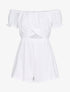 Combishort texturé à taille ajourée - ecru - 1