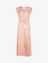 Robe longue imprimé et à basques - rose - 3