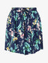 Short ample à imprimé estival - marine - 1