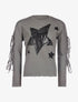 Sweat étoilé bras ouverts - gris - 3