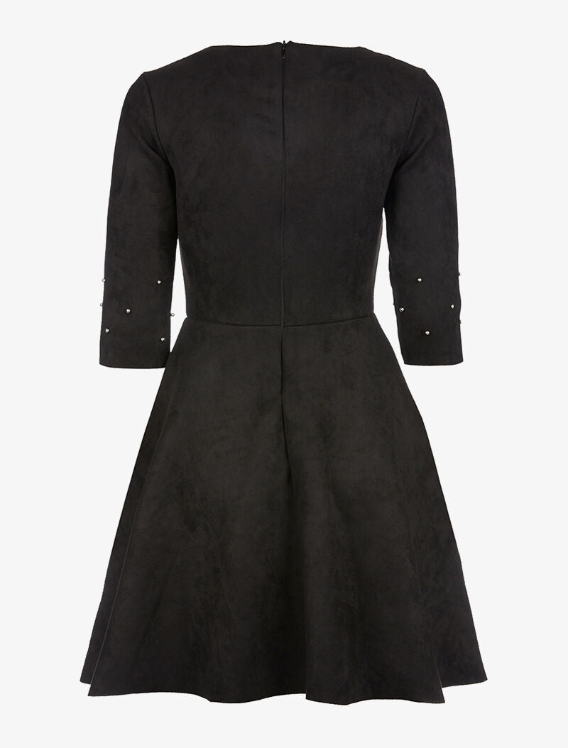 Robe daim à billes argentées - noir - 2