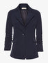 Blazer long manches froncées - marine - 3