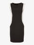 Robe bandes contrastées - noir - 6