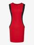 Robe bandes contrastées - rouge - 1