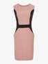 Robe bandes contrastées au ventre - rose - 3
