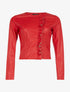 Veste rabat frangé - rouge - 1