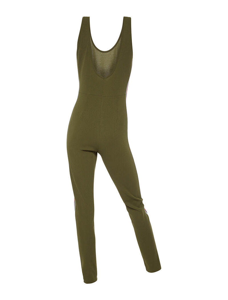 Combinaison bandes sport - kaki - 2