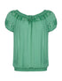 Top bordure dentelle - vert - 1