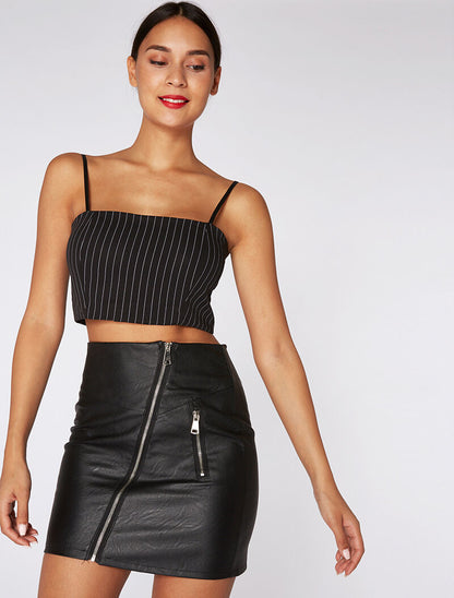 Brassière rayé - noir - 1