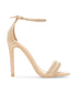 Sandales hautes bord strassé - beige - 1
