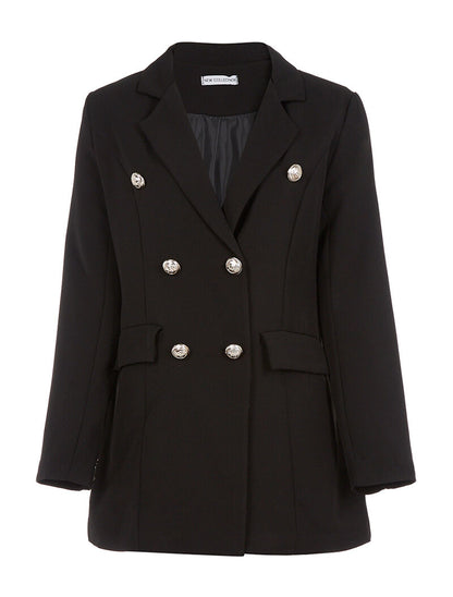 Veste coupe droite - noir - 1