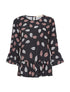 Blouse feuille de fougère - noir - 1