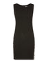 Robe ligne contrastée à boutons - noir/blanc - 1