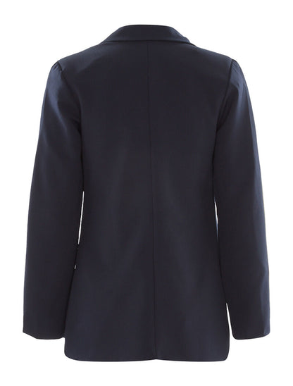 Blazer manches contrastées - marine - 2