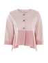 Veste courte bimatière - rose - 1