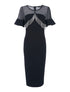 Robe à frange argentée - noir - 2