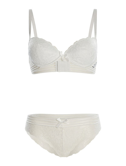 Ensemble SG et culotte à lignes - blanc - 3