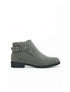 Boots effet croute de cuir - anthracite - 1