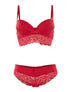 Ensemble SG et culotte dentelle - rouge - 3