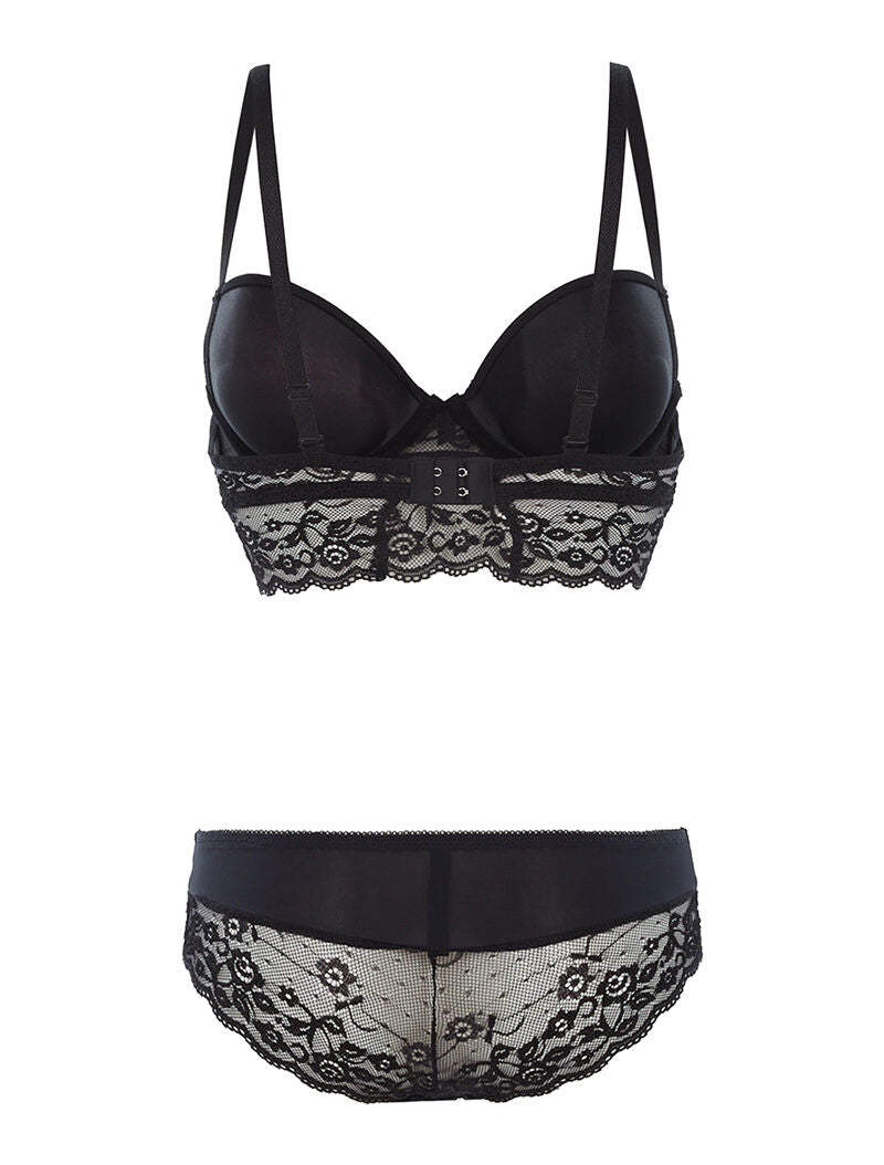 Ensemble SG et culotte dentelle - noir - 2