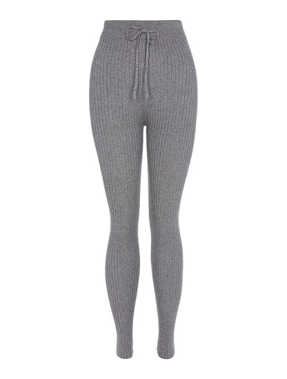Legging côtelé - gris - 1