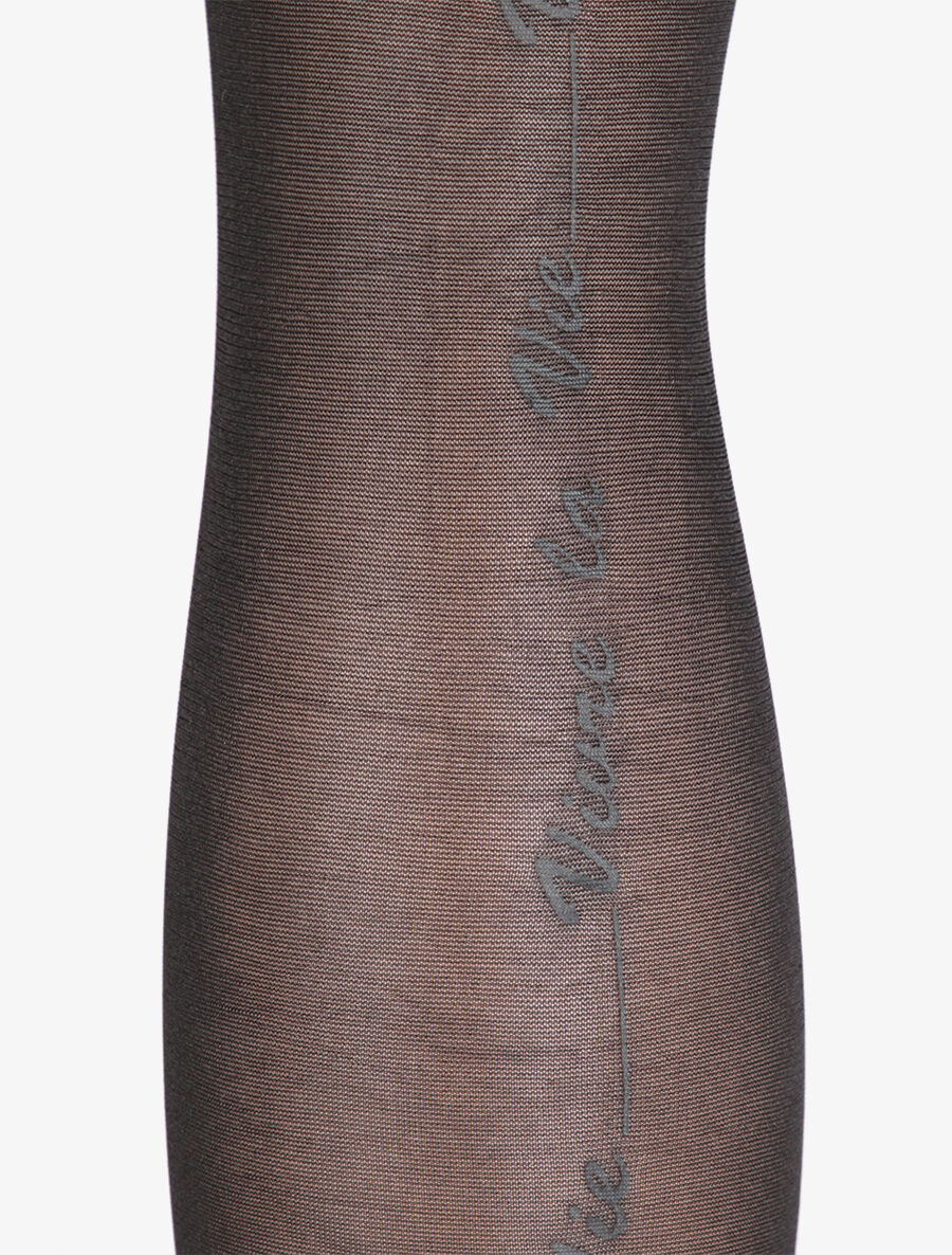 Collants en voile floqué à l&